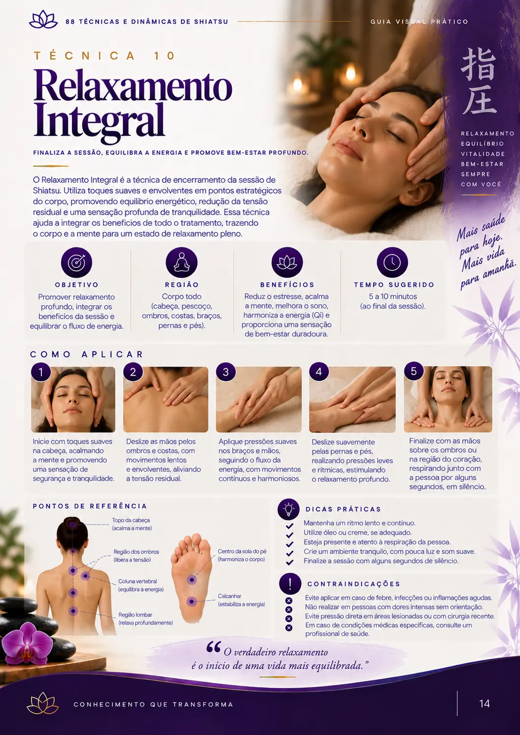 Página do material: Técnica 10 — Relaxamento Integral